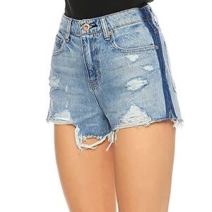 Pistola High Rise Two Tone Jean Short